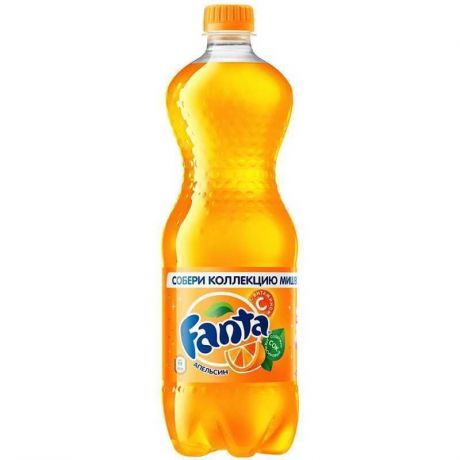 Напиток Fanta Апельсин сильногазированный, 1л (упаковка 12шт)