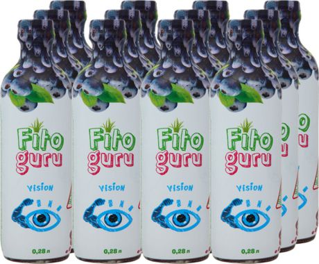 Напиток сокосодержащий Fitoguru Vision черная смородина, бархатцы, обогащенный, 0,28 л х 12 шт