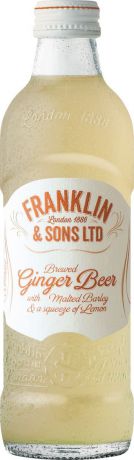 Газированный напиток Franklin&Sons Лимонад Имбирное пиво с выжатым лимоном, 275 мл