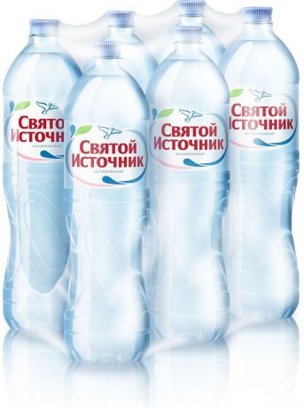 Вода питьевая Святой Источник негазированная, 1,5л (упаковка 6шт)