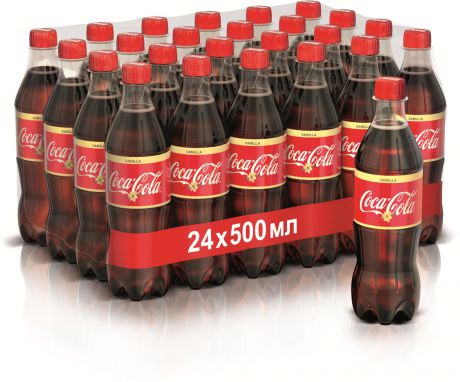 Газированный напиток Coca-Cola Vanilla, 0,5 л х 24 шт