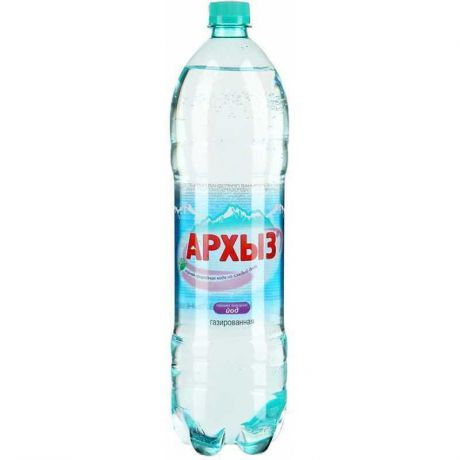 Минеральная вода Архыз газированная, 1,5л (упаковка 6шт)