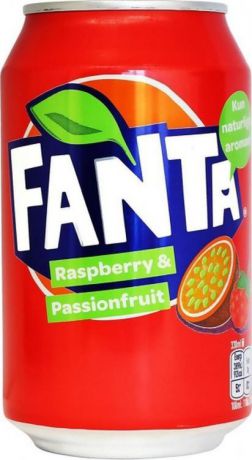 Напиток газированный Fanta Raspberry & Passionfruit, 24 шт х 330 мл