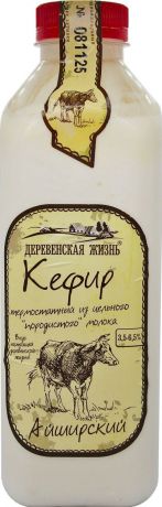 Кефир Деревенская Жизнь, из цельного молока, 3,5-6,5%, 750 мл