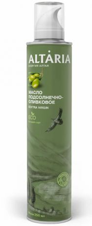 ALTARIA масло оливково-подсолнечное фасованное в аэрозольный баллон нерафинированное т 250мл