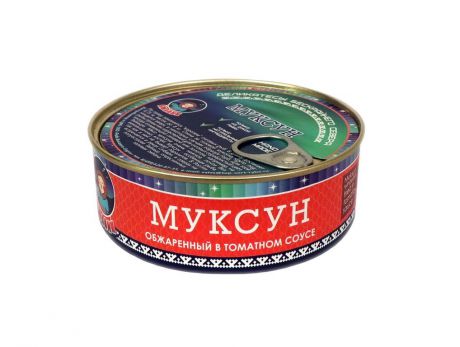 Рыбные консервы ТМ Ямалик "Муксун обжаренный в томатном соусе" 240г.