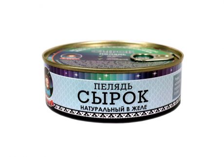 Рыбные консервы ТМ Ямалик "Сырок/пелядь натуральная в желе" 240г.