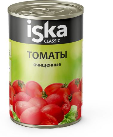 Овощные консервы ISKA Томаты, очищенные, целые, 400 г