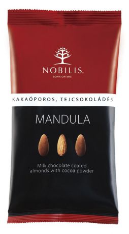 Миндаль в молочном шоколаде с какао-пудрой, NOBILIS ZRT, 100г