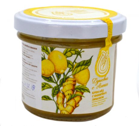 Крем-мед с имбирем и лимоном, 130 г.