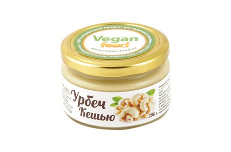 Урбеч Vegan food из орехов кешью, 200 г