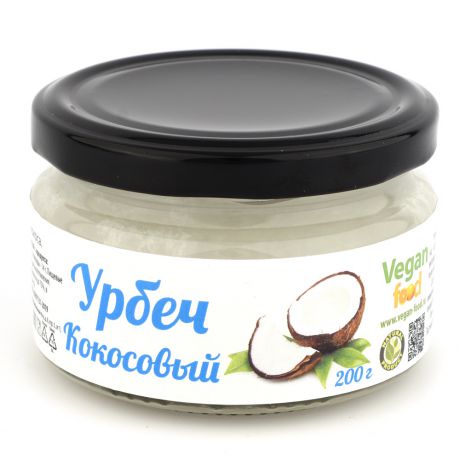 Урбеч Vegan food из мякоти кокоса, 200 г