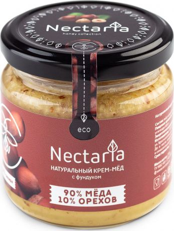 Крем-мед Nectaria с фундуком, 230 г