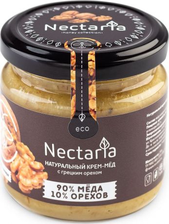 Крем-мед Nectaria с грецким орехом, 230 г