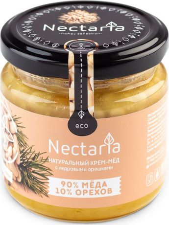 Крем-мед Nectaria с кедровым орехом, 230 г