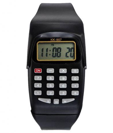 Спортивные часы Migliores Электронные наручные часы со встроенным калькулятором, черный