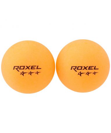 Мяч для настольного тенниса Roxel 3 Stars Prime, оранжевый (6шт.)