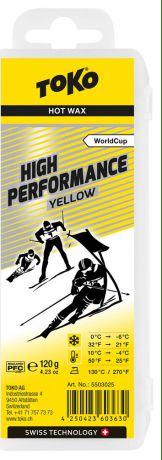 Гоночный парафин Toko High Performance, 5503025, желтый, 120 г