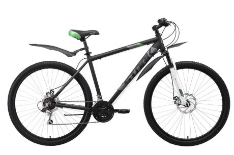 Велосипед Tank 29.1 D 18" 2019, черный, серый, зеленый
