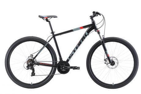 Велосипед Hunter 29.2 D 22" 2019, черный, серый, красный