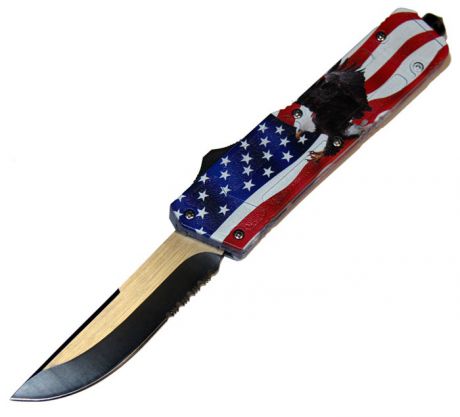 Нож автоматический Super Knife "USA", чехол