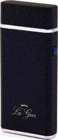 Зажигалка La Geer, электроимпульсная USB, 85415, черный, 1,5 х 4 х 7