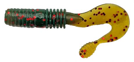 Приманка рыболовная Siweida Vibration Tail Grub, 70034, темно-зеленый (189), 65 мм, 6,5 г, 8 шт