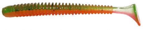 Приманка рыболовная Siweida Spark Tail Shad, 69955, зеленый, оранжевый (396), 88 мм, 3,8 г, 6 шт
