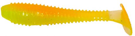 Приманка рыболовная Siweida Ribbed Shad, 70732, зеленый, оранжевый (283), 75 мм, 3,7 г, 7 шт