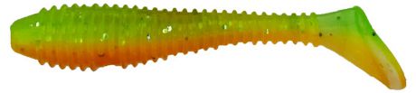 Приманка рыболовная Siweida Ribbed Shad, 69963, зеленый, оранжевый (358), 65 мм, 2,6 г, 8 шт