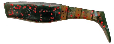 Приманка рыболовная Siweida Predator Shad, 69982, зеленый, оранжевый (189), 75 мм, 6,1 г, 6 шт