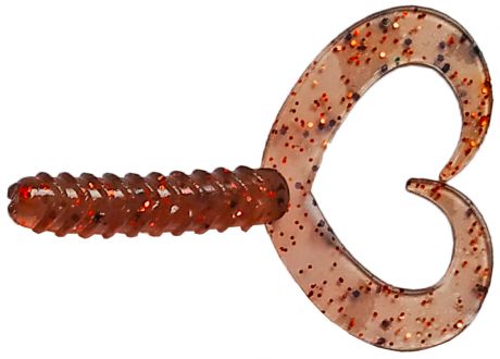 Приманка рыболовная Siweida Double Tail Grub, 69987, светло-коричневый (192), 55 мм, 1,2 г, 7 шт