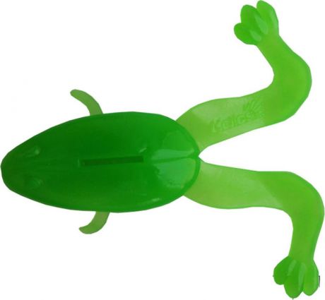 Приманка Helios Лягушка Crazy Frog, hs_22-302-00, зеленый, 6 см, 10 шт