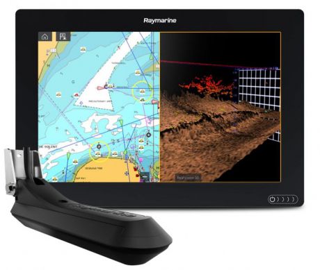 Многофункциональная система навигации Raymarine AXIOM 12 RV, Multi-function 12" Display with integrated RealVision 3D, 600W Sonar with RV-100 transducer