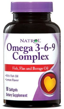 Natrol Omega 3-6-9 complex (90 капс)