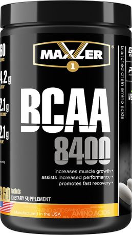 Комплекс аминокислот Maxler BCAA 8400, 360 таблеток