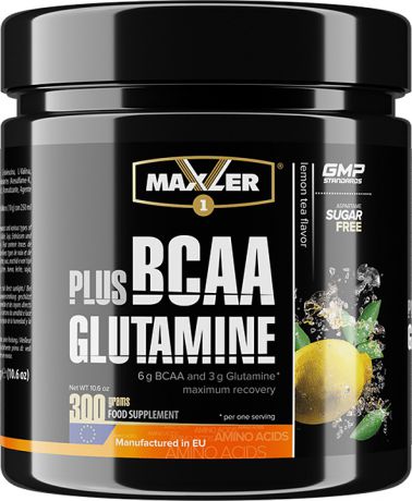Комплекс аминокислот Maxler BCAA + Glutamine Lemon Tea, 300 г