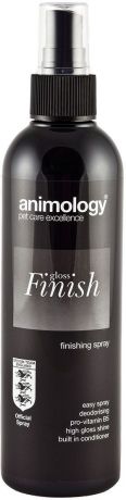 Блеск-спрей Animology "Gloss Finish Finishing", для закрепления формы и объема, для всех типов шерсти, 250 мл