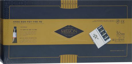 Mijello Набор акварели Mission Gold с палитрой 7 мл 36 цветов MWCPN-7036