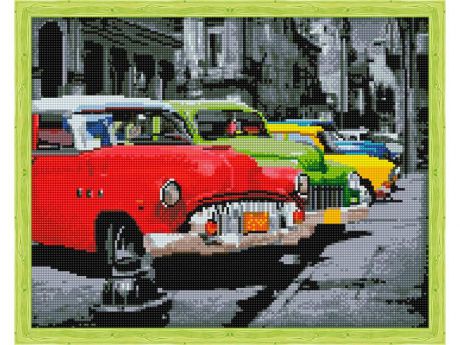 Алмазная мозаика ТМ Цветной "Автомобили ретро", 40x50 см