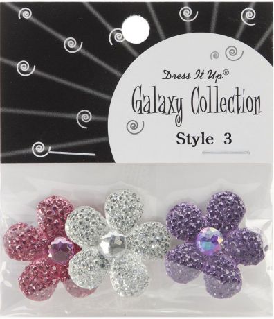 Пуговицы Jesse James - Galaxy collection Pastel flowers.