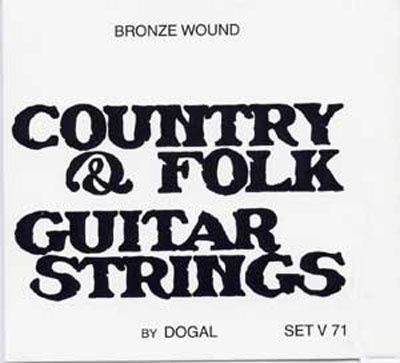 Комплект струн для акустической гитары Dogal V71B
