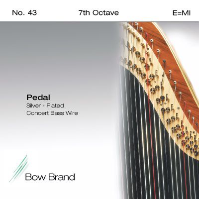 Струна E7 для арфы Bow Brand Pedal Wires Silver Plated