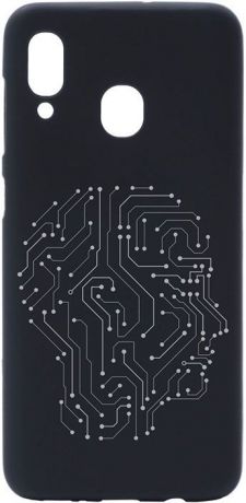 Чехол для сотового телефона GOSSO CASES для Samsung Galaxy A20 с принтом, черный