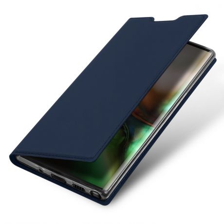 Чехол книжка Samsung Galaxy Note 10 Skin Pro синий