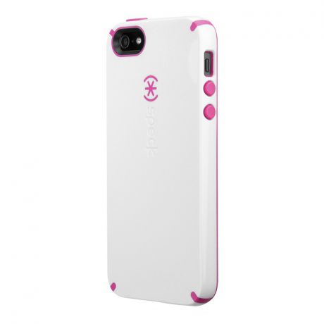 Чехол - накладка iPhone 4/4S Speck Candy Shell, белый с розовым