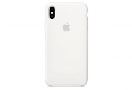Чехол для iPhone XS max Silicone Case, белый
