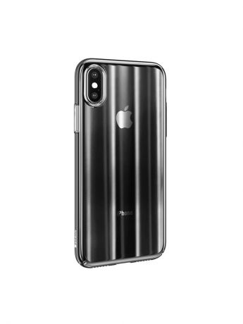 Чехол-накладка Apple iPhone XS Max Baseus Aurora Transparent Black