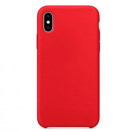 Чехол силиконовый Silicone Case для iPhone X / XS, красный
