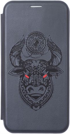 Чехол-книжка Book Art Jack Grand Bull для Huawei Y7 (2019) черный